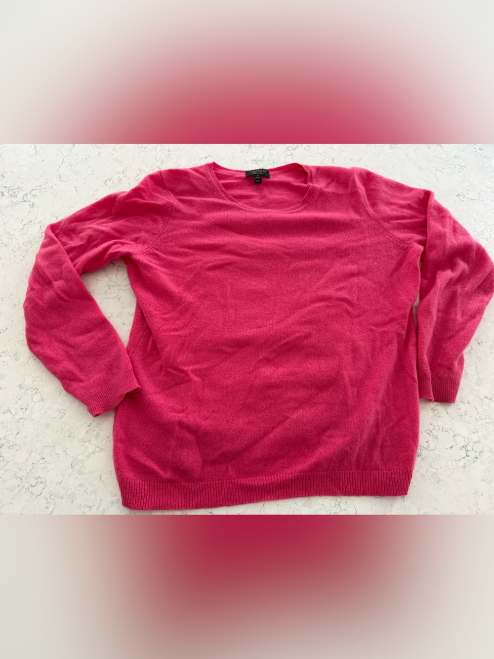 Charter Club Bright Pink Crewneck Sweater